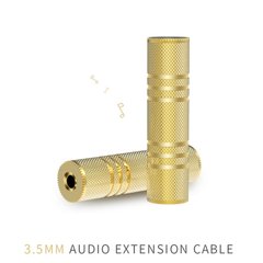 Аудіо-перехідник Jack 3.5 - Jack 3.5 мм 3 pin (мама) для з'єднання AUX кабелів, навушників Protech RJ3535F