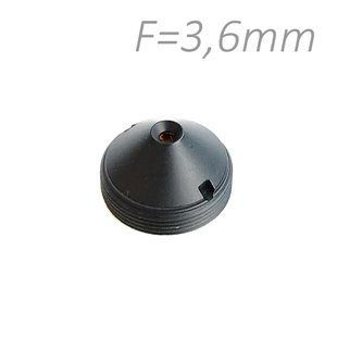 Об'єктив PINHOLE для камер спостереження фіксований Z-Ben M-3.6P, M12 F=3.6 мм, кут огляду 67x53&deg;, F 2,0 1/3"