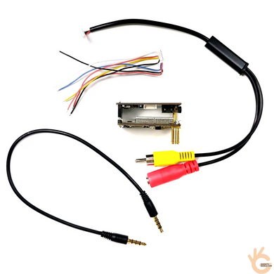Kimpok KP-R1700 FPV приемник-модуль 1.7GHz 8Ch (1680-1960MHz) для дронов, AV выход, 7-36V