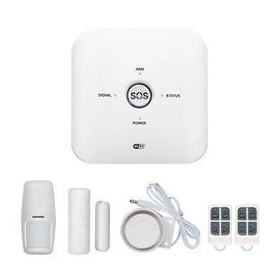 Сигналізація WiFi GSM KONLEN TUYA MINI, бюджетний русифікований комплект для будинку. Подвійний канал захисту!