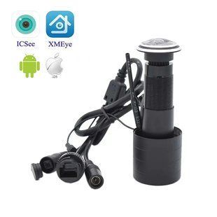 Видеоглазок WiFi с датчиком движения и записью, динамик + выносной микрофон HQCAM D700-12V, 2 Мп, 1080P, ICSee