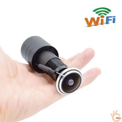 Відеоглазок WiFi з датчиком руху та записом, динамік + виносний мікрофон HQCAM D700-12V, 2 Мп, 1080P, ICSee
