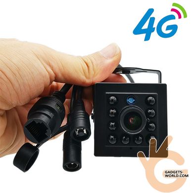 4G IP 5Мп мини камера наблюдения внутренняя HQCAM R50, 1/2.8" IMX335, F=3.6мм, SD до 128Гб, IR 940нМ, QuadHD