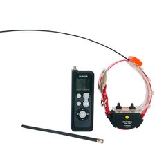 Радіо нашийник з GPS для мисливських собак - трекер до 25 км HUNTER-25DTR PRO, з впливом струмом і звуком