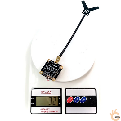 Kimpok KP-T2245 FPV передатчик-модуль 2.2GHz 4.5W (3 уровня) 8Ch (2000-2280MHz) для дронов, AV вход, 7-36V