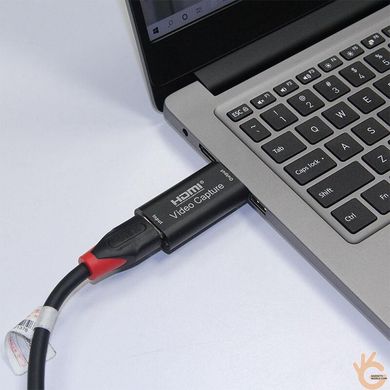 Плата відеозахоплення HDMI в USB, для запису відео ігор і живого потокового відео на ПК Protech HDMI-USB GRABBER