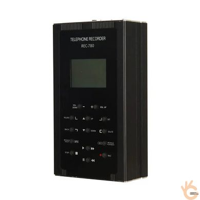 Система запису та прослуховування телефонних розмов Transonic T8U32SD, диктофон-плеєр з LCD екраном