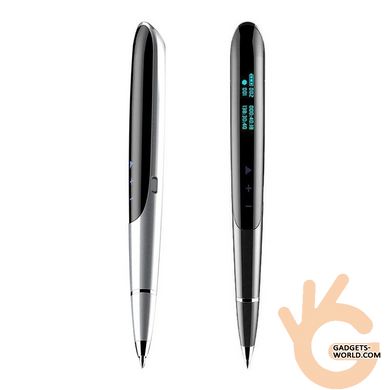 Диктофон - ручка металева Hyundai Q9, 8 Гб, MP3 плеєр, OLED дисплей, VOX