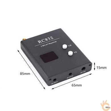 Комплект FPV для квадрокоптера 5.8ГГц 600мВт 32Ch передача видео и аудио BOSCAM RC832+TS832